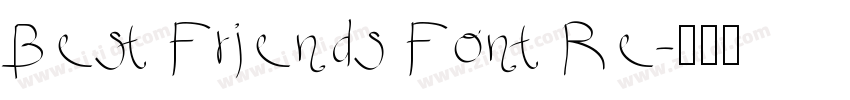 Best Friends Font Re字体转换